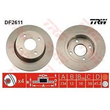 Disco de travão TRW modelo DF2611
