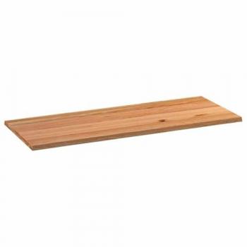 Eichen Tischplatte 200x80 cm Hellbraun Massivholz