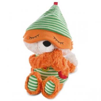 Nici: Růžová liška Finjo – plyšová figura s noční čepicí – 22 cm