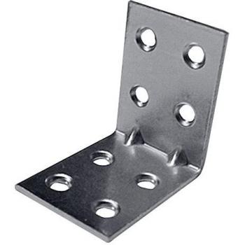 Piastrina Giunzione Angolo Zincata 60x60 mm