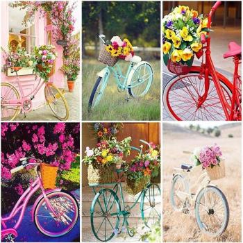 Artisanat 5D – Ensemble Fleurs Résinées et Velo