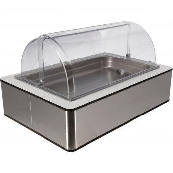 Vega Vetrina SalvaFreschezza Fundale Bianco 6,5 cm – Acciaio Inox – 63x42,5x33,9 cm