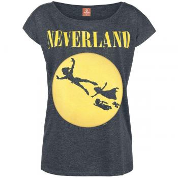 Camiseta Gris Oscuro Mujer Peter Pan Neverland 4XL