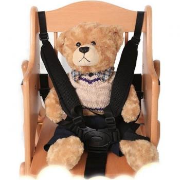 Adjustable Five-Point Safety Belt for Buggy and High Chair