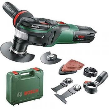 Bosch PMF 350 Multifunction Tool with 14 Accessories in Case, Black/Green