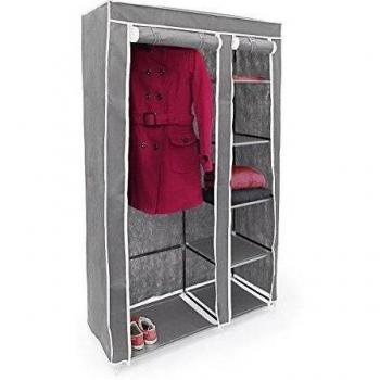 Perchero Modular Relaxdays 174x107x42,5 cm gris