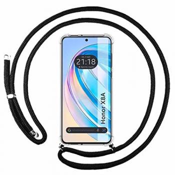 Etui à Pendentif Noir pour Huawei Honor X8a