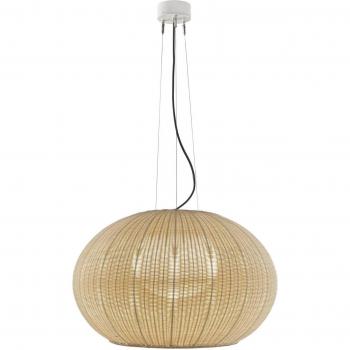 Lampada a sospensione Garota per esterni, bianco/avorio