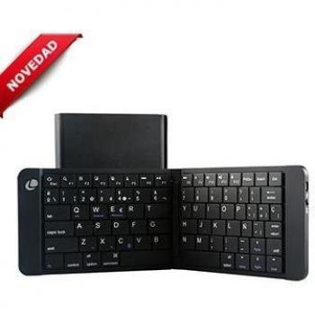 MINI TECLADO BLUETOOTH PLEGABLE BLACK LEOTEC