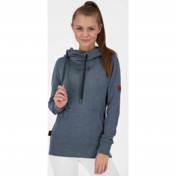 Alife & Kickin Damen Kapuzensweatshirt SaraHak A Hoodie, Größe M, Marineblau