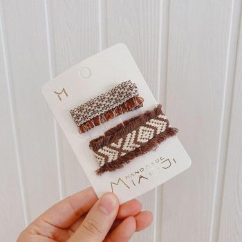 Horquilla y Clips Estilo Ethno‑Dulce