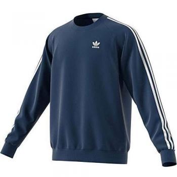 Adidas Sweat-Shirt 3-Stripes Crew Homme, Marine Nuit, FR : S