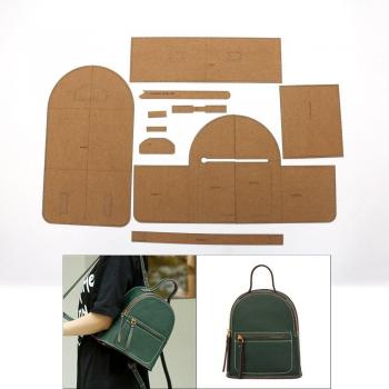Leder Rucksack DIY Nähset für Frauen 21,5 x 25 x 11,5 cm