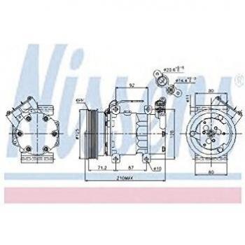 Climatisation avec compresseur Nissens 89064