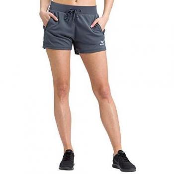 Erima Damen Laufshorts Slate Grey/Silver