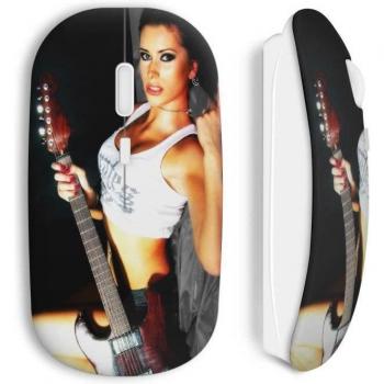 Ratón Wireless Sexy Chica Guitarra