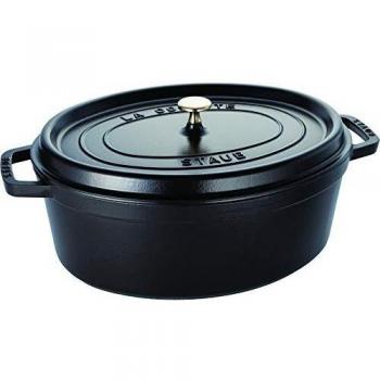 Cocotte en fonte Staub ovale 37 cm noir mat