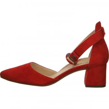 Paul Green Damen Spangenpumps 7273 – Knöchelriemen‑Slingback in Rot
