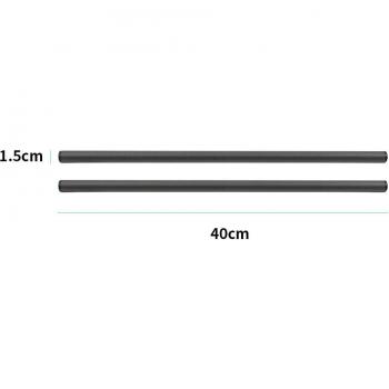 Rail‑Carb 15 mm – Kit de Tiges pour Objectif SLR Studio (10/25/30/40 cm)