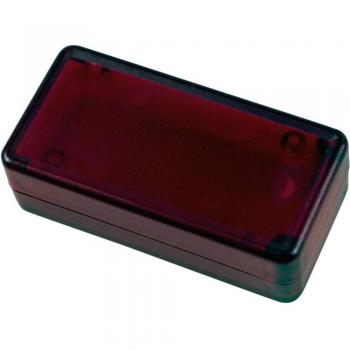 Contenitore di sicurezza per circuiti, modello 1551BTRD, 15×25×50 cm, rosso trasparente
