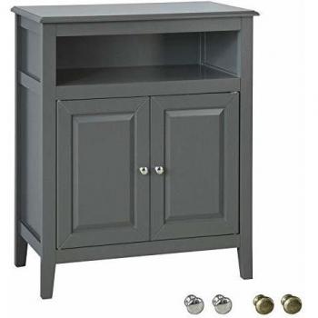 Grey Bathroom Storage Unit with Shelf