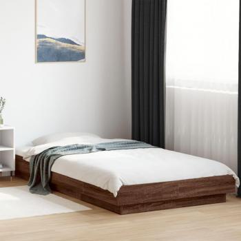 VidaXL Bettgestell Braun 75x190 cm Holzwerkstoff
