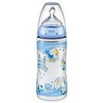 Biberón NUK FC PC Azul 300 ml con tetina de látex