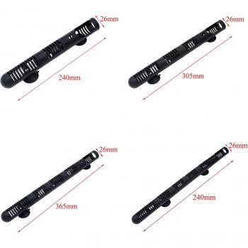 Black Plastic Aquarium Heater Protector, Detachable, 24cm/30.5cm/36.5cm/42.5cm