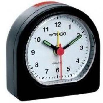 Orologio da tavolo nero in acciaio inossidabile Trabo Lyra Quarzo