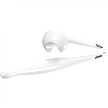 Ergonomic single-ended knitting needles