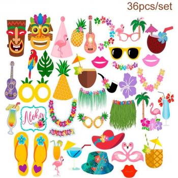 Birthday Hawaiian Wedding Photobooth Props
