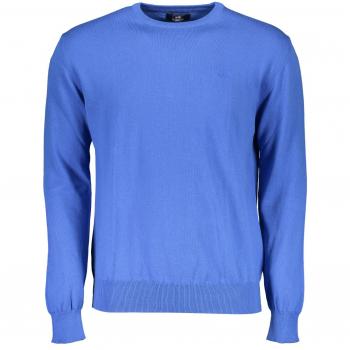La Martina Blue Round-neck Knitwear Male Size M