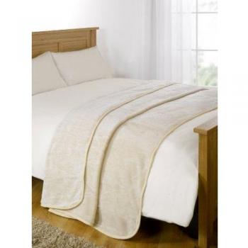 Dreamscene Faux Fur Mink Fleece Throw Blanket