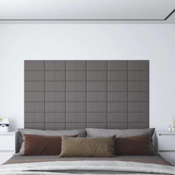 Set di Pannelli Murali Grigio Chiaro 12 pz 30x15 cm 0,54 m²