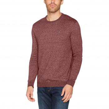 Tommy Hilfiger Sudadera Básica, Windsor Wine 674, Rojo para Hombre