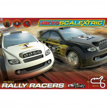 Micro Scalextric 1:64 Scale Rally Racers Race Set Brand New