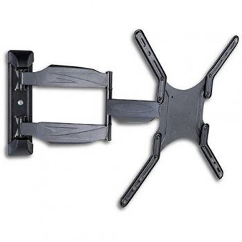 Techly Ultra Slim Wall Mount for LED LCD TVs 23-55'' with Full Motion Nero