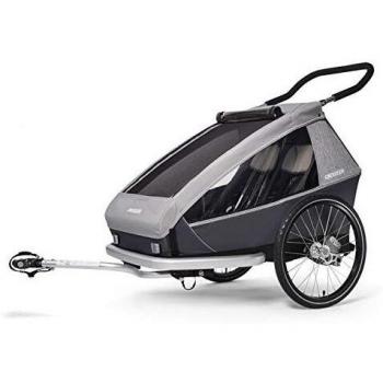 CROOZER Kid Keeke 2 Stone Grey Kids Cycling Trailer