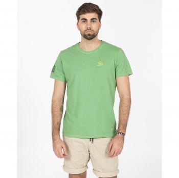 Camiseta de hombre elPulpo con diseño dreams en verde manzana