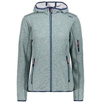 CMP Frauenshirt „Fix“ mit Kapuze, Fleece, Größe 46, Giada‑Bianco