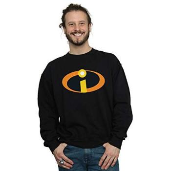 Disney The Incredibles Official Logo Hoodie – Men, 3XL, Black