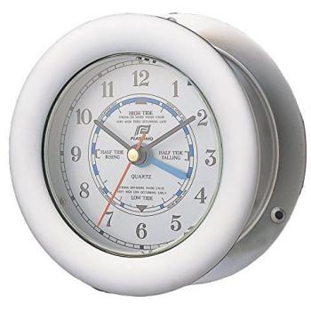 Plastimo Tidal Chrome Silver 4″ Timepiece