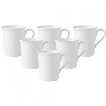 Villeroy & Boch Porzellan Kaffeebecher Cellini 6er Set