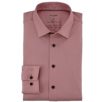 OLYMP Herren Hemden in Rosa aus Jersey