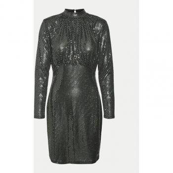 Vero Moda Evaline Abito Argento Slim Fit Cocktail