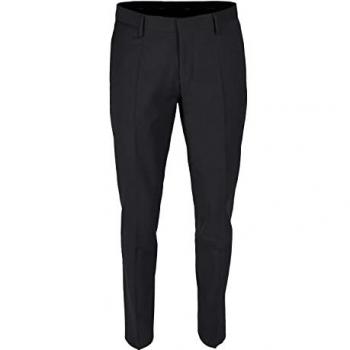 Robson Signature W24 Black Wool Blend Trousers – Men’s Collection