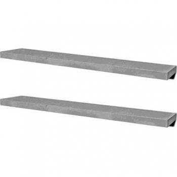 2 White MDF Shelves for Books/DVD Storage