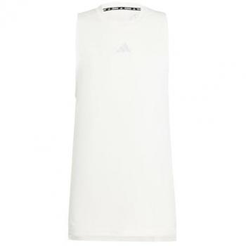 Adidas Men's 3 Stripe HI Mesh T-Shirt White S