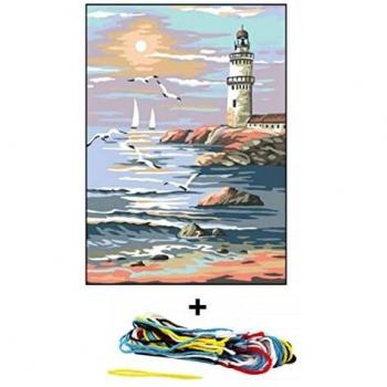 Kit canevas Seg de Paris 30 x 40 cm modèle le phare