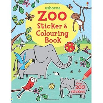 Zoo Sticker & Colouring Book